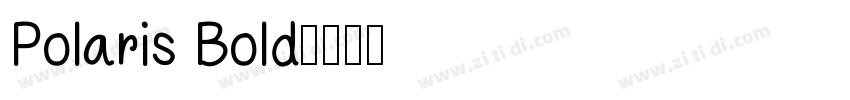 Polaris Bold字体转换
